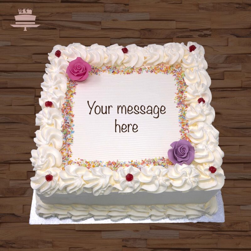 S13 1 scaled <div class="woocommerce-product-details__short-description"> <p style="text-align: center;">Our delightful eggless Victoria Style sponge cake is layered with mixed fruit jam and fresh cream</p> <p style="text-align: center;">Or</p> <p style="text-align: center;">Our scrumptious chocolate sponge cake is layered with chocolate filling and fresh cream</p> </div>