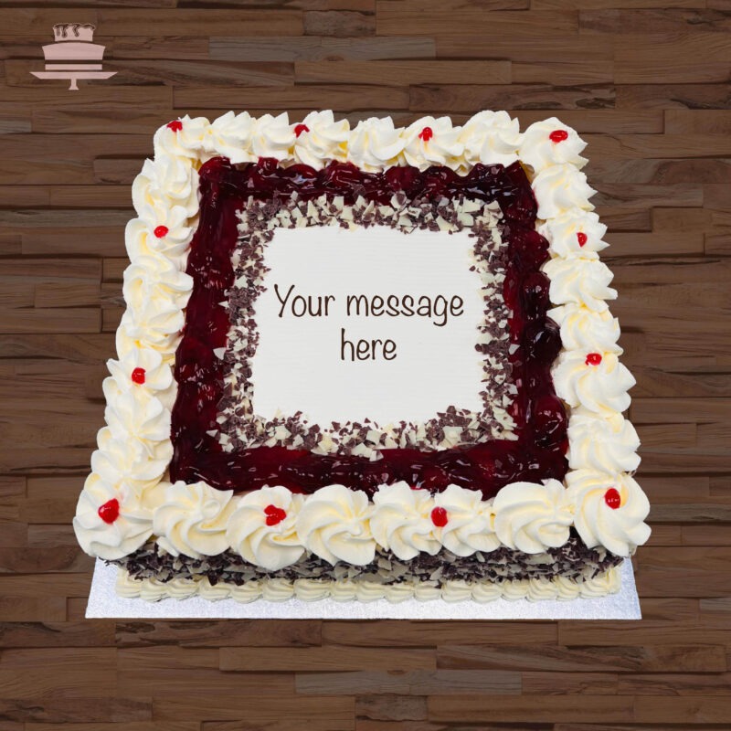 S6 1 scaled <div class="woocommerce-product-details__short-description"> <p style="text-align: center;">Our scrumptious Black Forest chocolate sponge cake is layered with red cherry filling and fresh cream</p> </div>